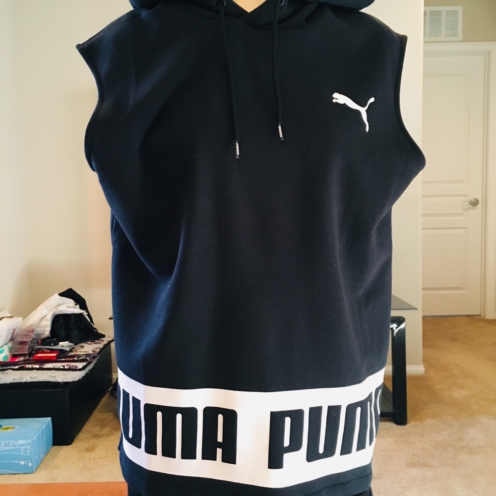 Puma Active Training Sleeveless Hoodie - Picture 1 of 4